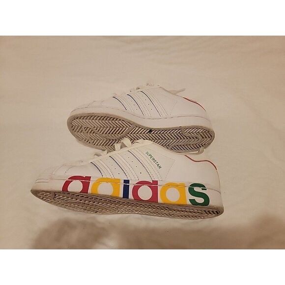 ADIDAS SUPERSTAR J YOUTH BIG KIDS SHOES_WHITE/BLACK FU7712-100-SIZE 5.5 - Picture 4 of 10